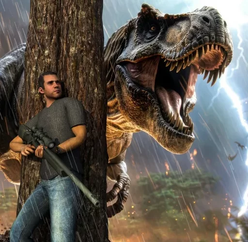 Jurassic Zoo Dinosaur Hunting game icon